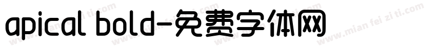 apical bold字体转换